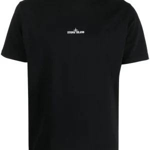 Stone Island T-shirt 2NS82 'STAMP TWO' PRINT Black