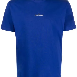 Stone Island T-shirt 2NS82 'STAMP TWO' PRINT Bright Blue