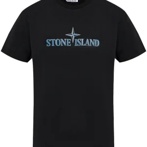 STONE ISLAND - T-shirt noir