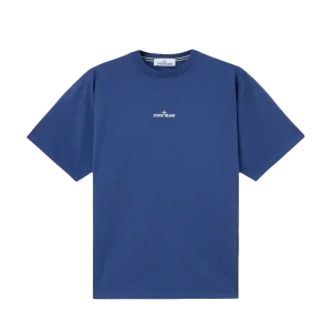 STONE ISLAND - T-shirt à manches courtes avec imprimé Bleu