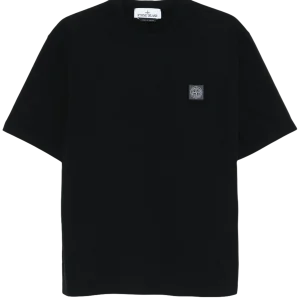 STONE ISLAND - T-shirt à manches courtes Noir