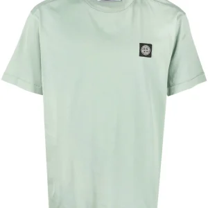 Stone Island T-shirt Acqua en coton à motif compass