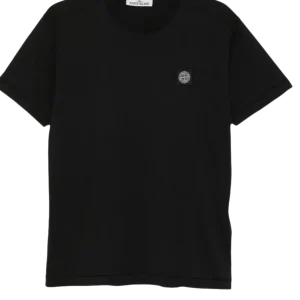 STONE ISLAND - T-shirt en Coton Noir