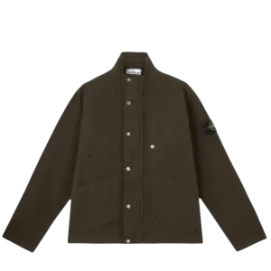 STONE ISLAND - Veste déperlante à glissière MIL-SPEC STRETCH RIPSTOP-TC vert