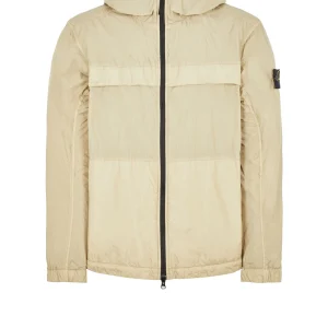 Stone Island - Veste légère beige 40922 GARMENT DYED CRINKLE REPS R-NY