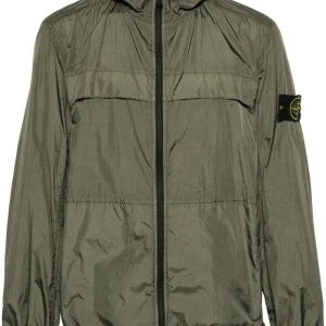 Stone Island - Veste légère vert 40922 GARMENT DYED CRINKLE REPS R-NY