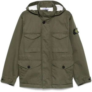 STONE ISLAND - veste matelassée à patch Compass vert