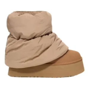 UGG - Bottes matelassées Classic Mini dipper marron / beige