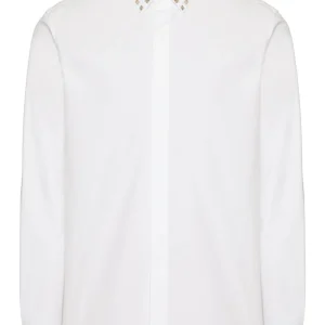 Valentino Chemise en coton avec clous Untitled