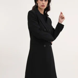 Veste longue avec boutons assortis